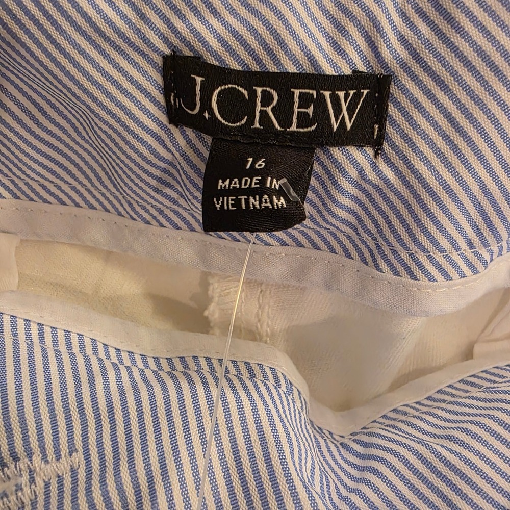 J.Crew Womens‎ White Chino Shorts Size 16 H5807 Stretch Cotton Casual Summer - Picture 5 of 5